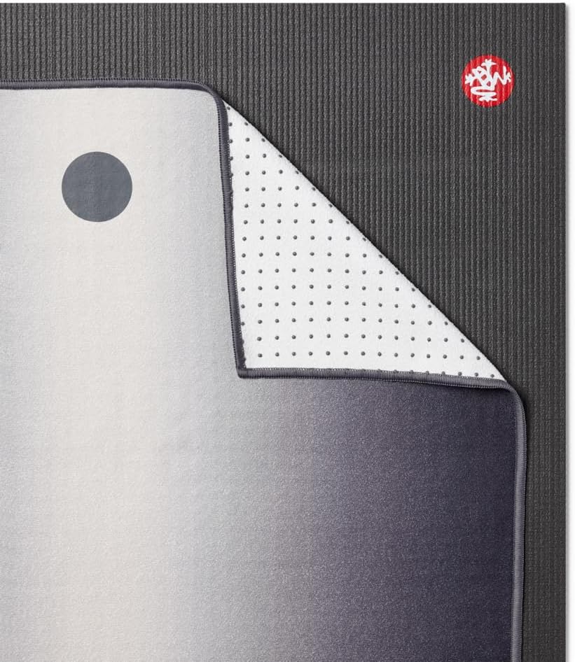 Yogitoes Hot Yoga Mat Towel - 71" | Moisture Activated Grip | Patented Silicone Nubs | Highly Absorbent, Durable & Easy Care | Made from Recycled Materials | 71 x 24 Inches | Midnight