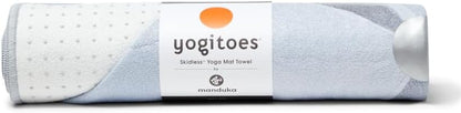 Yogitoes Hot Yoga Mat Towel - 71" | Moisture Activated Grip | Patented Silicone Nubs | Highly Absorbent, Durable & Easy Care | Made from Recycled Materials | 71 x 24 Inches | Midnight