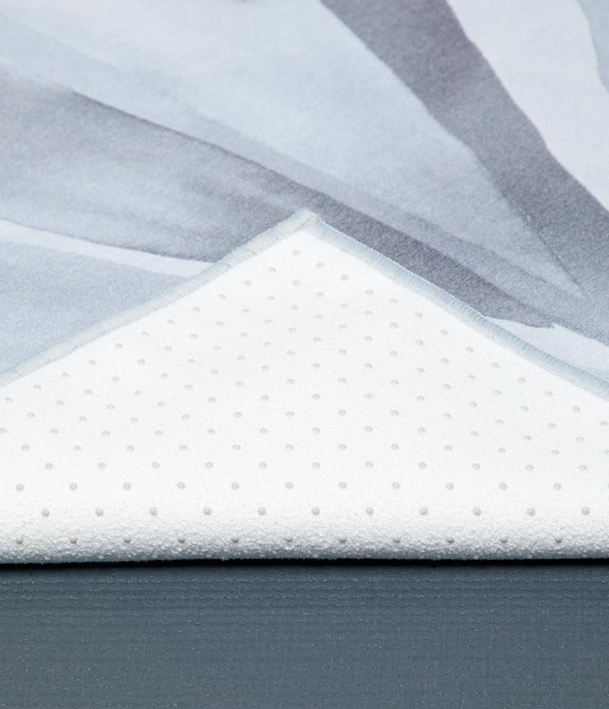 Yogitoes Hot Yoga Mat Towel - 71" | Moisture Activated Grip | Patented Silicone Nubs | Highly Absorbent, Durable & Easy Care | Made from Recycled Materials | 71 x 24 Inches | Midnight