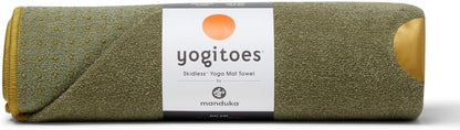 Yogitoes Hot Yoga Mat Towel - 71" | Moisture Activated Grip | Patented Silicone Nubs | Highly Absorbent, Durable & Easy Care | Made from Recycled Materials | 71 x 24 Inches | Midnight