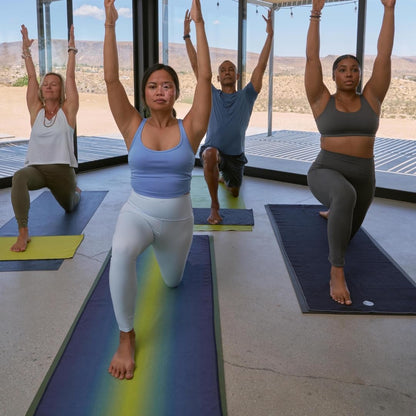 Yogitoes Hot Yoga Mat Towel - 71" | Moisture Activated Grip | Patented Silicone Nubs | Highly Absorbent, Durable & Easy Care | Made from Recycled Materials | 71 x 24 Inches | Midnight