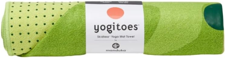 Yogitoes Hot Yoga Mat Towel - 71" | Moisture Activated Grip | Patented Silicone Nubs | Highly Absorbent, Durable & Easy Care | Made from Recycled Materials | 71 x 24 Inches | Midnight