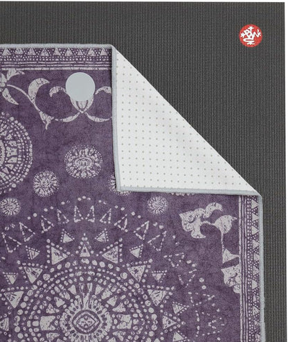 Yogitoes Hot Yoga Mat Towel - 71" | Moisture Activated Grip | Patented Silicone Nubs | Highly Absorbent, Durable & Easy Care | Made from Recycled Materials | 71 x 24 Inches | Midnight