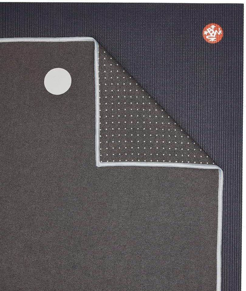 Yogitoes Hot Yoga Mat Towel - 71" | Moisture Activated Grip | Patented Silicone Nubs | Highly Absorbent, Durable & Easy Care | Made from Recycled Materials | 71 x 24 Inches | Midnight