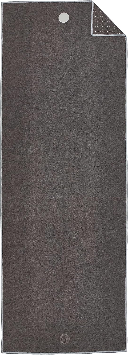Yogitoes Hot Yoga Mat Towel - 71" | Moisture Activated Grip | Patented Silicone Nubs | Highly Absorbent, Durable & Easy Care | Made from Recycled Materials | 71 x 24 Inches | Midnight