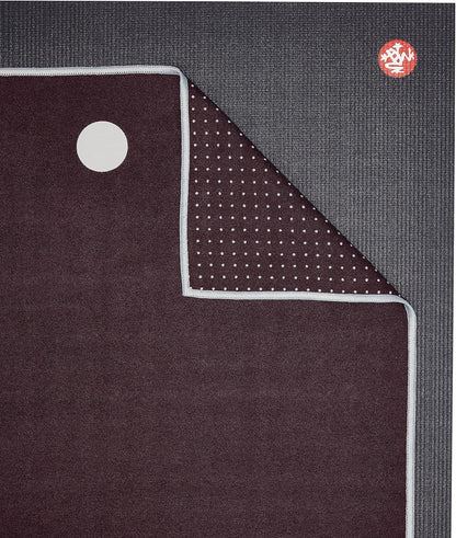 Yogitoes Hot Yoga Mat Towel - 71" | Moisture Activated Grip | Patented Silicone Nubs | Highly Absorbent, Durable & Easy Care | Made from Recycled Materials | 71 x 24 Inches | Midnight