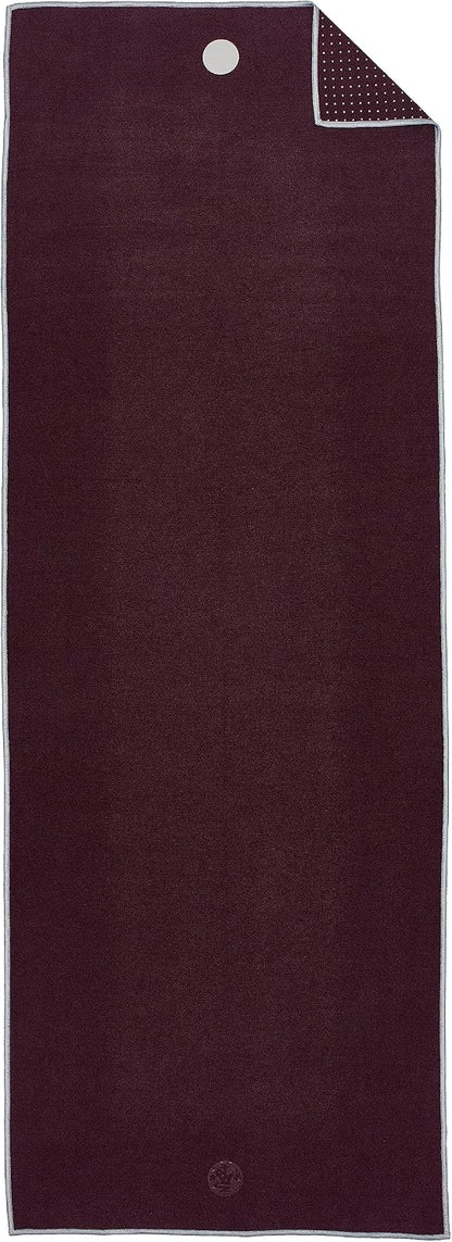 Yogitoes Hot Yoga Mat Towel - 71" | Moisture Activated Grip | Patented Silicone Nubs | Highly Absorbent, Durable & Easy Care | Made from Recycled Materials | 71 x 24 Inches | Midnight