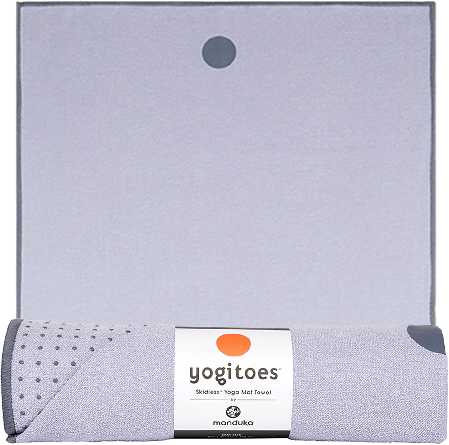 Yogitoes Hot Yoga Mat Towel - 71" | Moisture Activated Grip | Patented Silicone Nubs | Highly Absorbent, Durable & Easy Care | Made from Recycled Materials | 71 x 24 Inches | Midnight