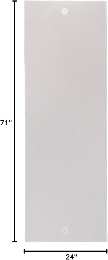 Yogitoes Hot Yoga Mat Towel - 71" | Moisture Activated Grip | Patented Silicone Nubs | Highly Absorbent, Durable & Easy Care | Made from Recycled Materials | 71 x 24 Inches | Midnight