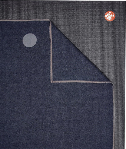 Yogitoes Hot Yoga Mat Towel - 71" | Moisture Activated Grip | Patented Silicone Nubs | Highly Absorbent, Durable & Easy Care | Made from Recycled Materials | 71 x 24 Inches | Midnight