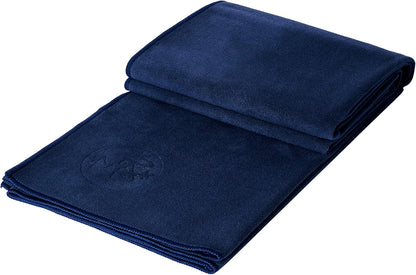 Yogitoes Hot Yoga Mat Towel - 71" | Moisture Activated Grip | Patented Silicone Nubs | Highly Absorbent, Durable & Easy Care | Made from Recycled Materials | 71 x 24 Inches | Midnight