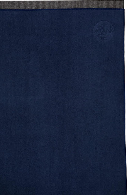 Yogitoes Hot Yoga Mat Towel - 71" | Moisture Activated Grip | Patented Silicone Nubs | Highly Absorbent, Durable & Easy Care | Made from Recycled Materials | 71 x 24 Inches | Midnight