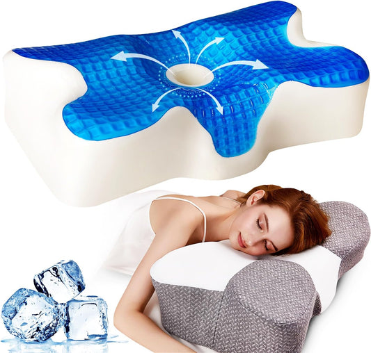 Cooling Gel Pillow,Cooling Cervical Neck Pillow,Gel Memory Foam Pillow