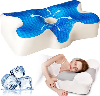 Cooling Gel Pillow,Cooling Cervical Neck Pillow,Gel Memory Foam Pillow