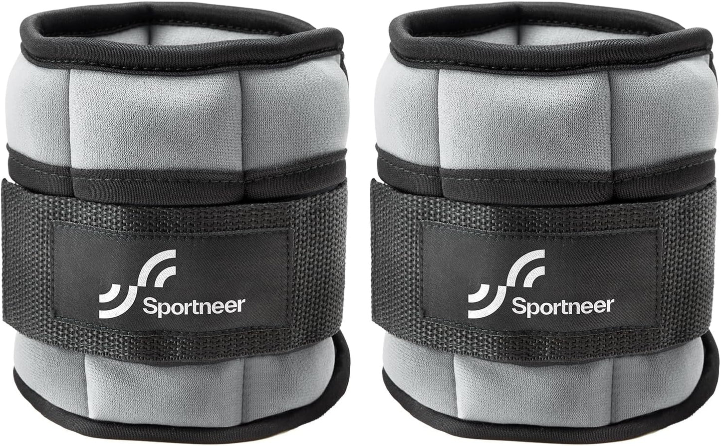 Adjustable Ankle Weights Set - 1 Pair (2-10 lbs) Removable Sandbags for Women & Men, Comfortable Neoprene Leg Weights for Walking, Running, Pilates, Yoga, Home Workout & Physical Therapy