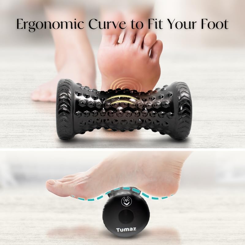 Foot Roller & Massage Ball 3-in-1 Set | Foot Roller, Spiky & Lacrosse Balls | Ergonomic Design | Deep Tissue Massage | Foot Relaxation & Recovery