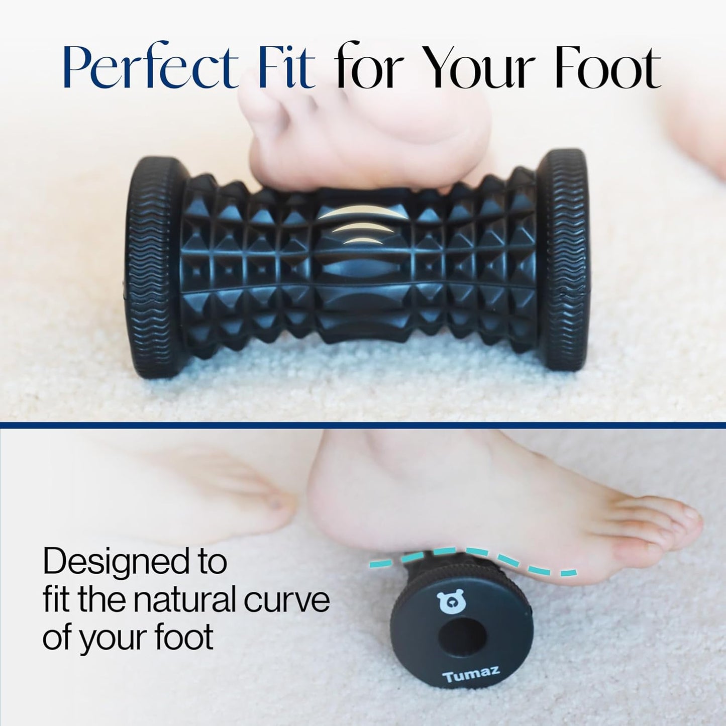Foot Roller & Massage Ball 3-in-1 Set | Foot Roller, Spiky & Lacrosse Balls | Ergonomic Design | Deep Tissue Massage | Foot Relaxation & Recovery
