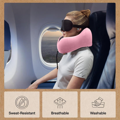 Travel Neck Pillow for Airplanes, Travel Essentials, Black