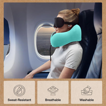 Travel Neck Pillow for Airplanes, Travel Essentials, Black