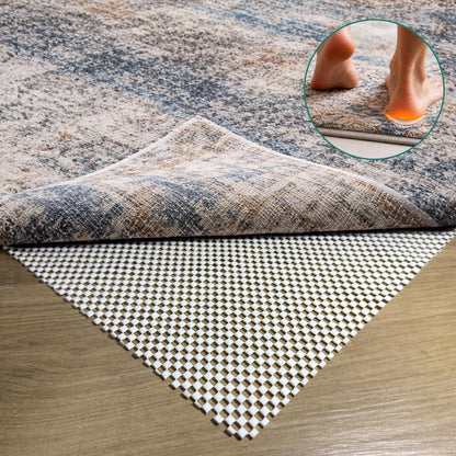 Non Slip Rug Pad Gripper 2 x 3 Feet Extra Thick Carpet Pads, Anti Carpet Rug Mats for Area Rugs and Hardwood Floors, Keep Area Rugs Safe and in Place