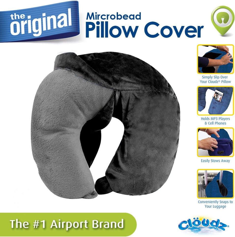 Cloudz Washable Travel Neck Pillow Cover - Blue