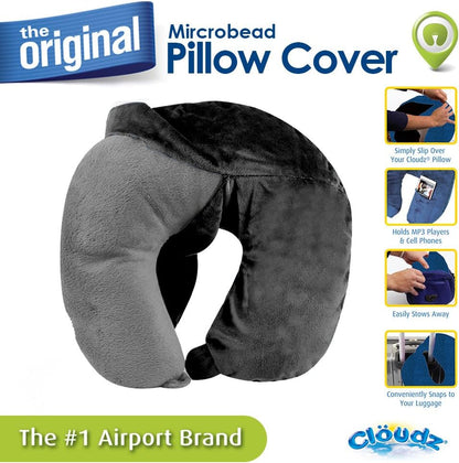 Cloudz Washable Travel Neck Pillow Cover - Blue