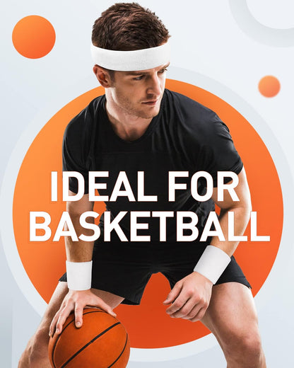 Sweatbands Sport Headbands for Men & Women,Terry Cloth Sweat Band for Tennis, Running, Basketball, Working Out, Exercise- Athletic Sweat Cotton Headband Outdoor