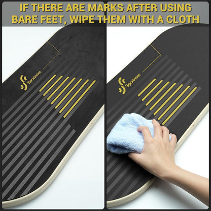 Balance Board 7 Modes Wobble Board with Adjustable Stoppers Exercise Balancing Stability Trainer for Improve Balance, Surf Trainer & Physical Therapy - Roller and 2.8'' Ball Included