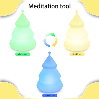 Breathing lamp Guided,3 Color 478s,Visual Meditation Light for Stress Relief