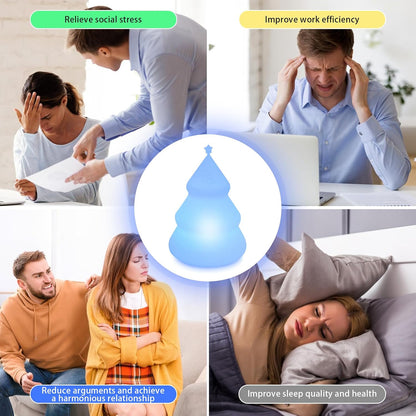 Breathing lamp Guided,3 Color 478s,Visual Meditation Light for Stress Relief