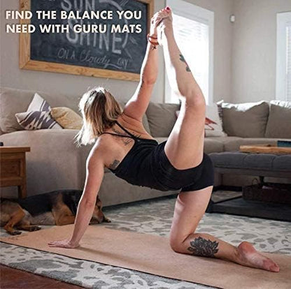 Sweat Proof Durable Cork Yoga Mat Thick Non Slip Exercise Mat for Home Workout