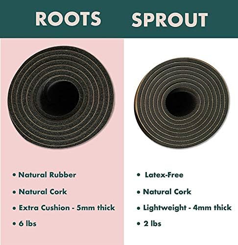 Sweat Proof Durable Cork Yoga Mat Thick Non Slip Exercise Mat for Home Workout