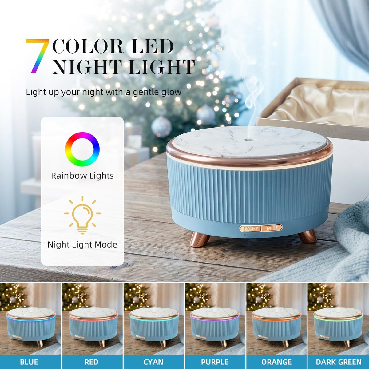 20-Hour Long-Lasting Aromatherapy, 500ML Essential Oil Diffuser