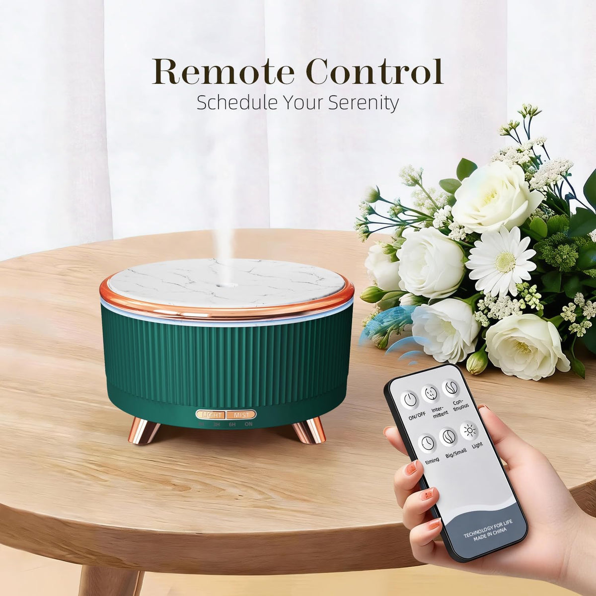 20-Hour Long-Lasting Aromatherapy, 500ML Essential Oil Diffuser