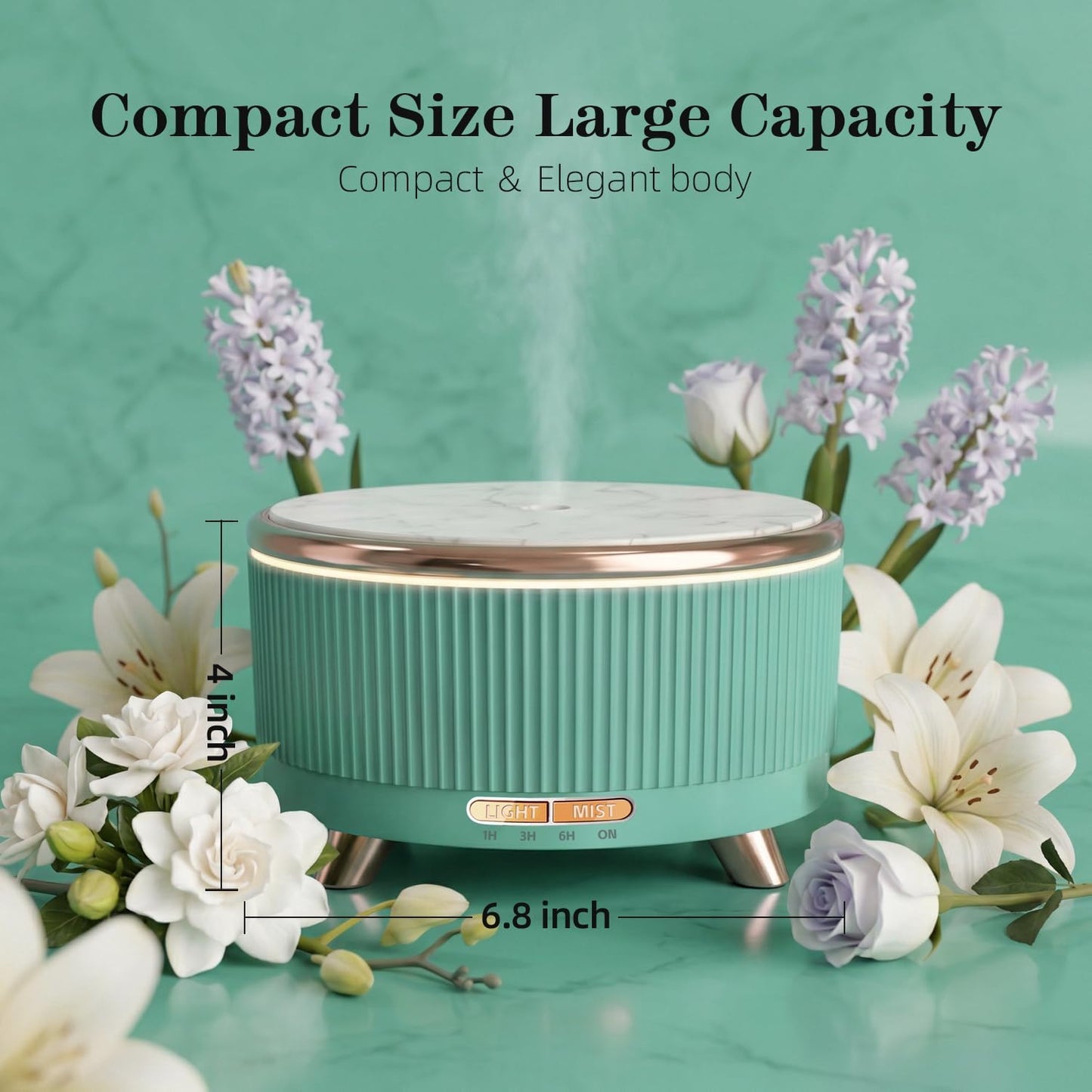 20-Hour Long-Lasting Aromatherapy, 500ML Essential Oil Diffuser