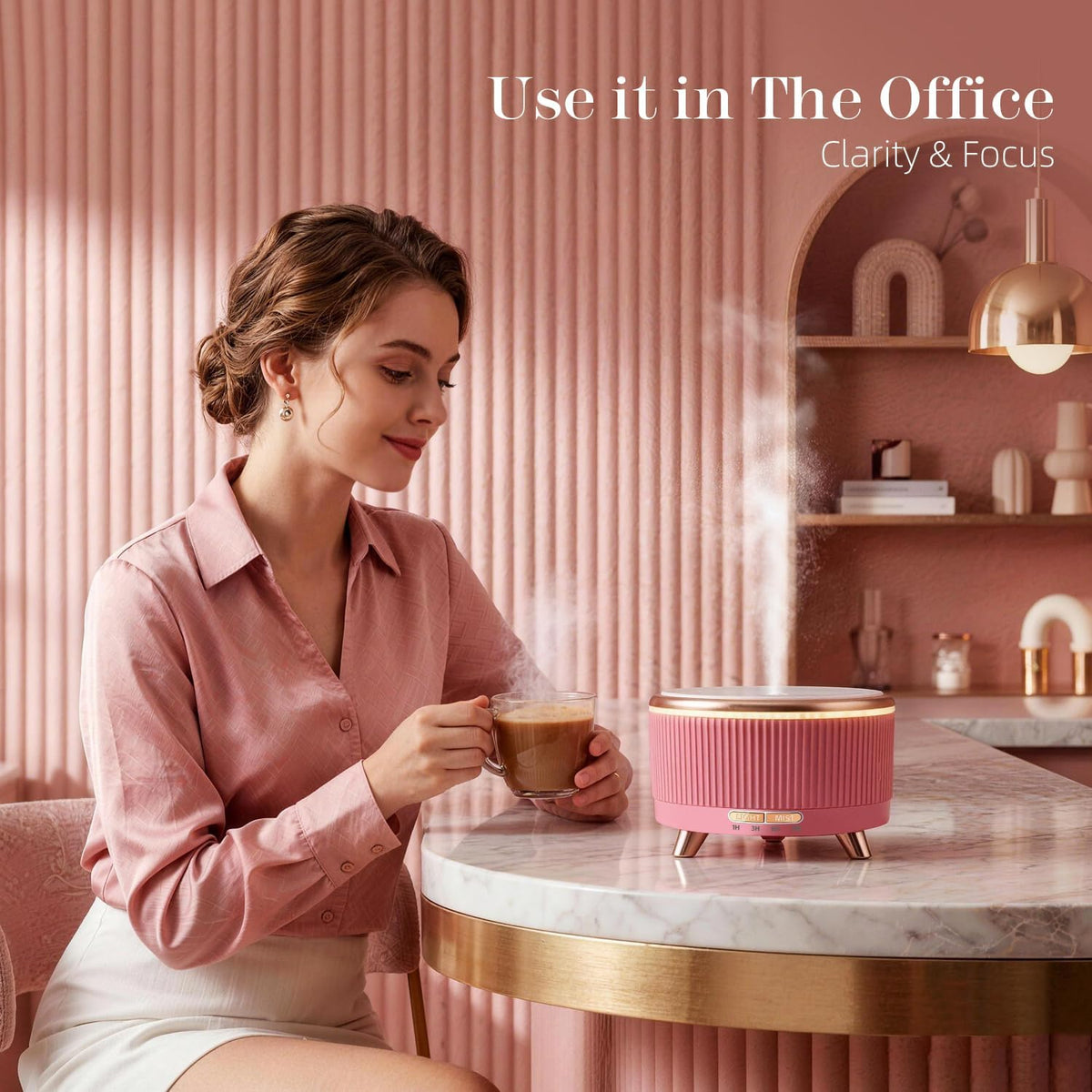 20-Hour Long-Lasting Aromatherapy, 500ML Essential Oil Diffuser