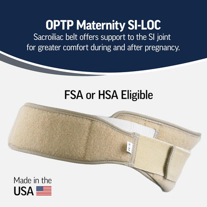 Maternity SI-LOC Support Belt – Comfortable Compression Pelvic Support Belt For Pregnancy and Postpartum SI Joint Belts for Women, Made in the USA – Small/Medium