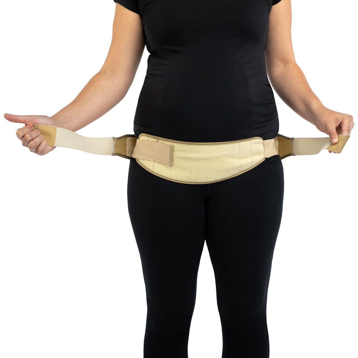 Maternity SI-LOC Support Belt – Comfortable Compression Pelvic Support Belt For Pregnancy and Postpartum SI Joint Belts for Women, Made in the USA – Small/Medium
