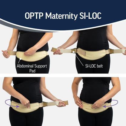 Maternity SI-LOC Support Belt – Comfortable Compression Pelvic Support Belt For Pregnancy and Postpartum SI Joint Belts for Women, Made in the USA – Small/Medium