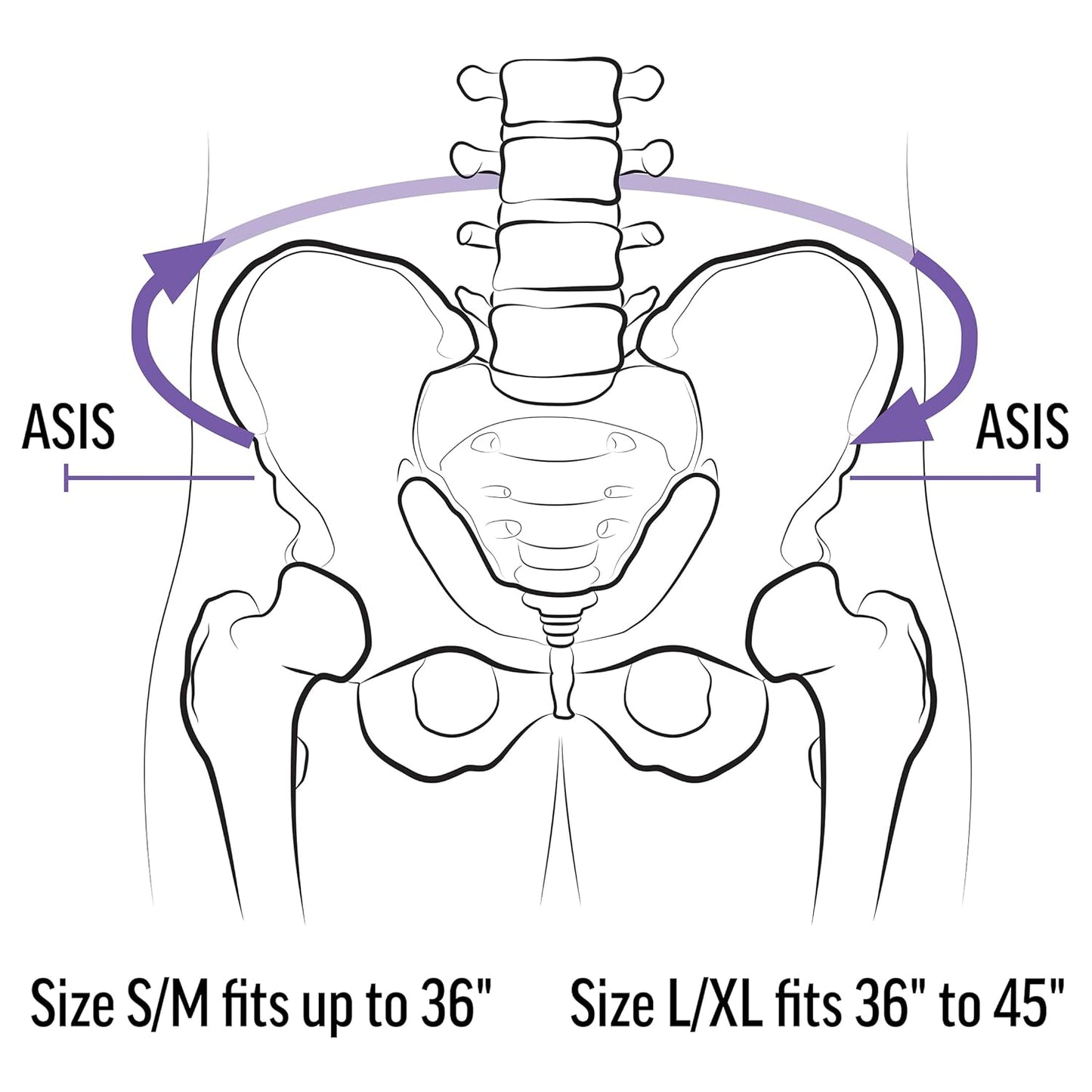 Maternity SI-LOC Support Belt – Comfortable Compression Pelvic Support Belt For Pregnancy and Postpartum SI Joint Belts for Women, Made in the USA – Small/Medium