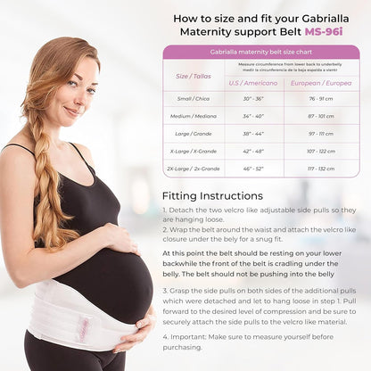 Cotton Lined Pregnancy Belly Band for Pregnant Women, Soft & Breathable, Pregnancy Must Haves Belly Support Band for Abdominal, Pelvic, Waist, Back Pain - Adjustable Maternity Support Belt