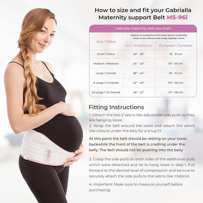 Cotton Lined Pregnancy Belly Band for Pregnant Women, Soft & Breathable, Pregnancy Must Haves Belly Support Band for Abdominal, Pelvic, Waist, Back Pain - Adjustable Maternity Support Belt