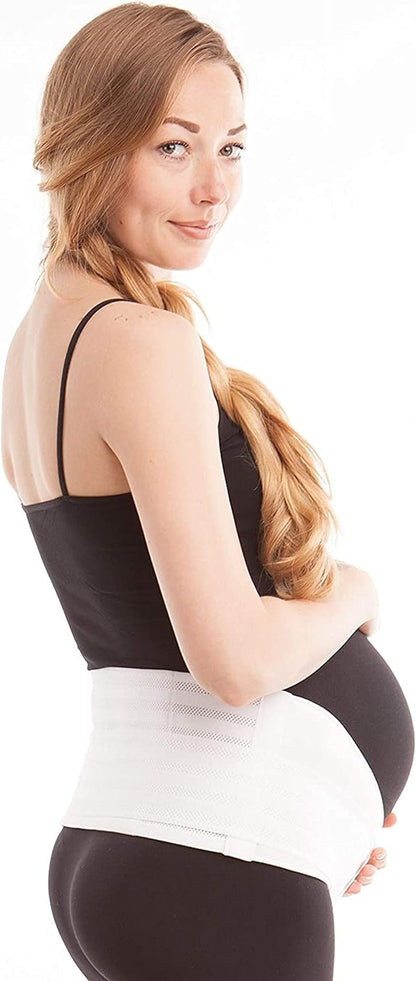 Cotton Lined Pregnancy Belly Band for Pregnant Women, Soft & Breathable, Pregnancy Must Haves Belly Support Band for Abdominal, Pelvic, Waist, Back Pain - Adjustable Maternity Support Belt