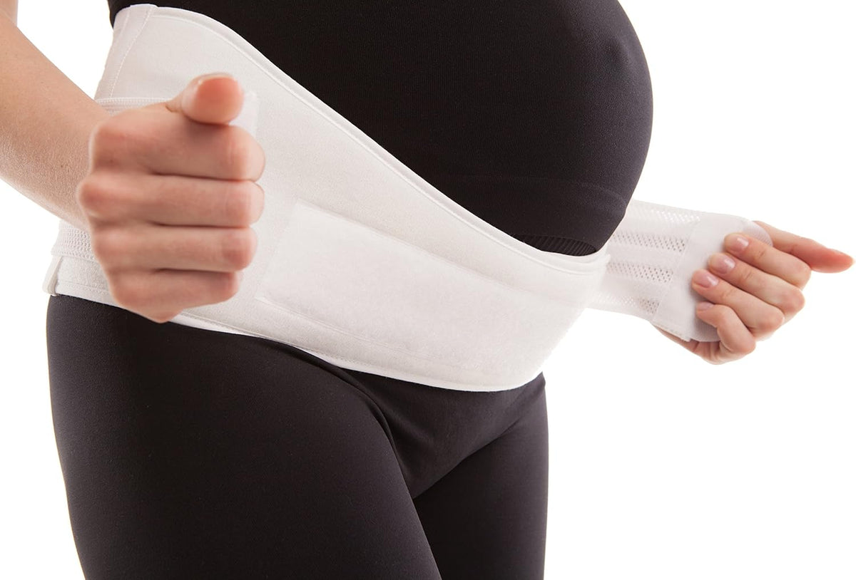Cotton Lined Pregnancy Belly Band for Pregnant Women, Soft & Breathable, Pregnancy Must Haves Belly Support Band for Abdominal, Pelvic, Waist, Back Pain - Adjustable Maternity Support Belt