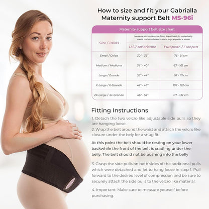 Cotton Lined Pregnancy Belly Band for Pregnant Women, Soft & Breathable, Pregnancy Must Haves Belly Support Band for Abdominal, Pelvic, Waist, Back Pain - Adjustable Maternity Support Belt