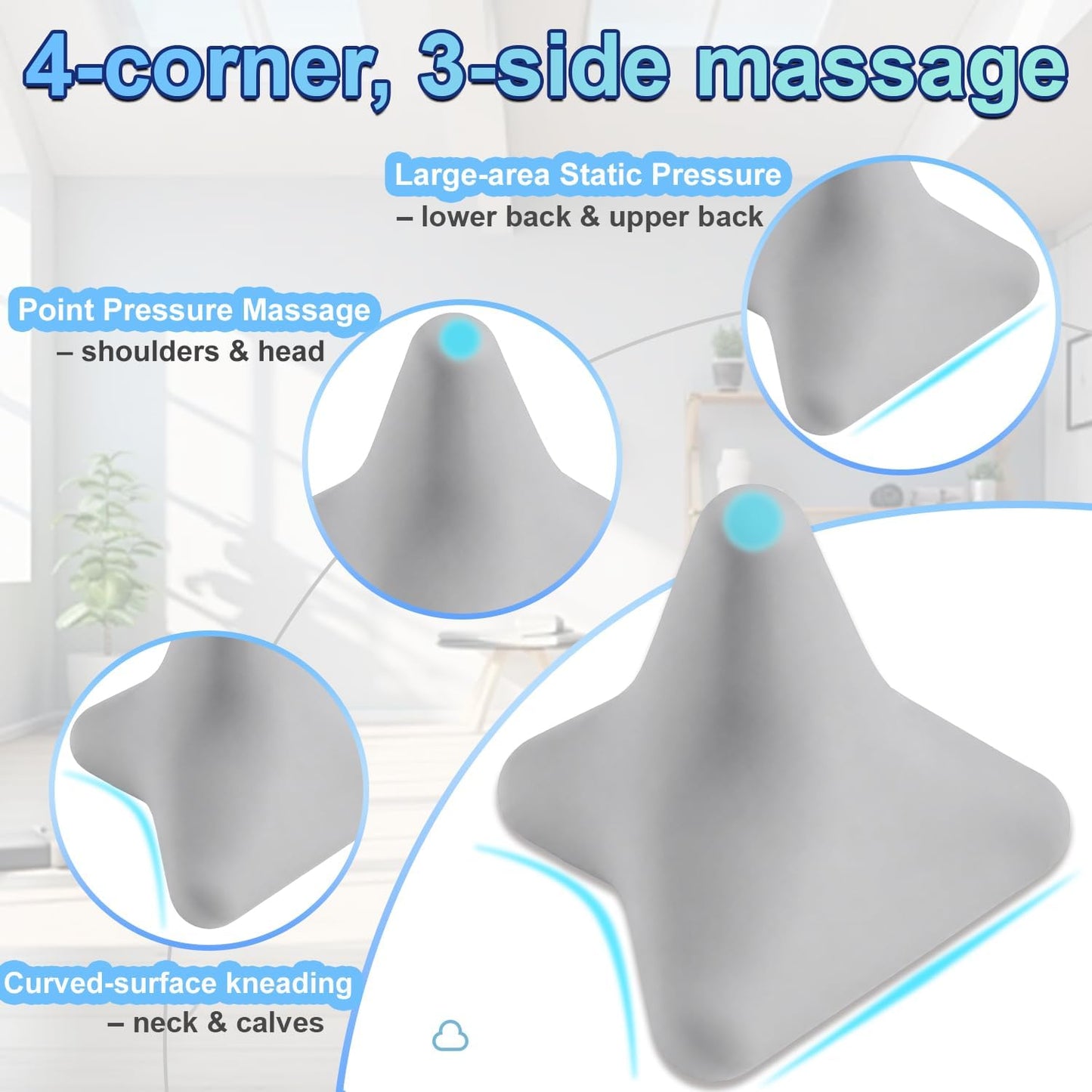 Deep Tissue Massage Ball for Exercise & Recovery - SGS Certification - Targets Back, Shoulder, Legs&Feet - Relieves Muscle Knots, Joint Pain&Tightness, Pressure Point Therapy- Myofascial Release Ball