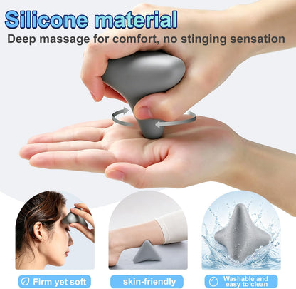 Deep Tissue Massage Ball for Exercise & Recovery - SGS Certification - Targets Back, Shoulder, Legs&Feet - Relieves Muscle Knots, Joint Pain&Tightness, Pressure Point Therapy- Myofascial Release Ball