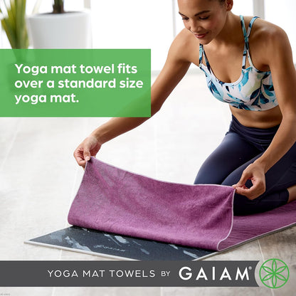 Yoga Mat Towel Microfiber Mat-Sized Yoga Towel for Hot Yoga