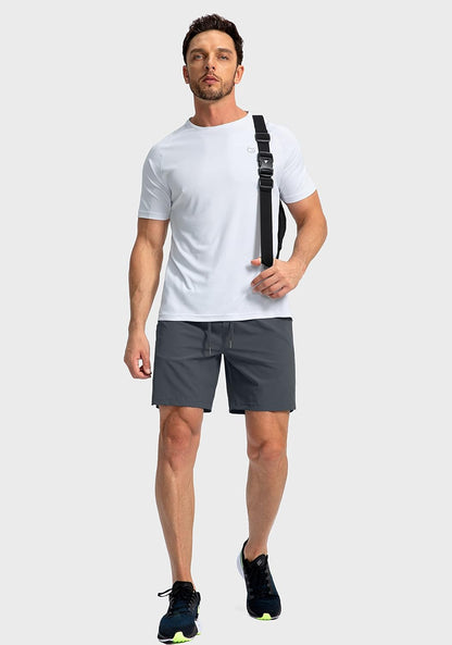 Soothfeel Men's Running Shorts with Zipper Pockets 9"/ 7"/ 5" Quick Dry Eight Basketball Gym Workout Athletic Shorts