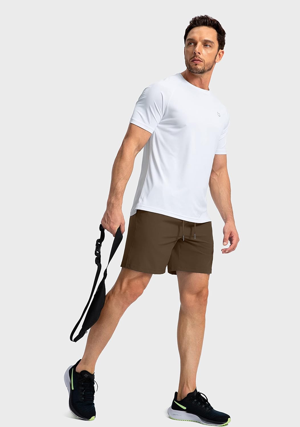 Soothfeel Men's Running Shorts with Zipper Pockets 9"/ 7"/ 5" Quick Dry Eight Basketball Gym Workout Athletic Shorts